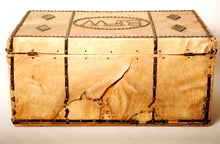 Load image into Gallery viewer, Vintage Studded Document Box with Initials "BFW"