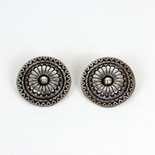 Load image into Gallery viewer, Sterling Silver Stamped Earrings by Arnold Blackgoat