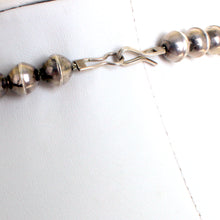 Load image into Gallery viewer, Vintage Sterling Silver & Turquoise Walking Liberty Coin Squash Blossom Necklace