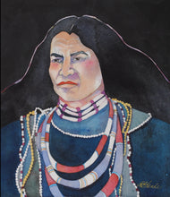 Load image into Gallery viewer, Native American Original Watercolor by Linda Lucy Lunde