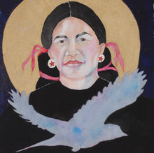 Load image into Gallery viewer, STOLEN 6/21/24 American Indian Portrait Original Art by Linda Lucy Lunde