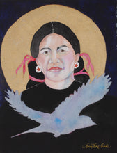 Load image into Gallery viewer, STOLEN 6/21/24 American Indian Portrait Original Art by Linda Lucy Lunde
