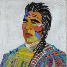 Load image into Gallery viewer, Native American Original Portrait Watercolor by Linda Lucy Lunde