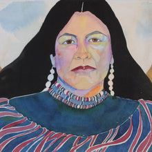 Load image into Gallery viewer, STOLEN 6/21/24 Native American Watercolor Original by Linda Lucy Lunde