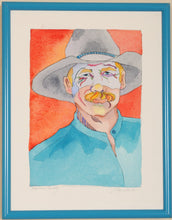 Load image into Gallery viewer, Cowboy Watercolor Original Painting by Linda Lucy Lunde