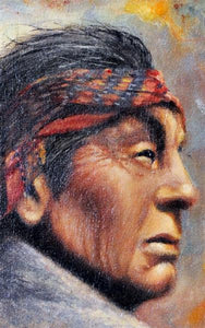 Native American Art Painting Portrait AWF100