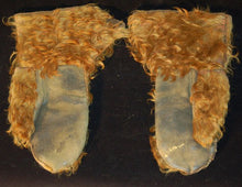 Load image into Gallery viewer, Vintage Leather Mittens with Hair-On Cowhide