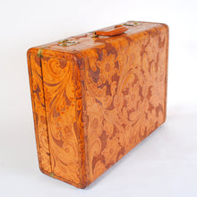Load image into Gallery viewer, Vintage Suitcase in Tooled Leather