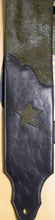 Load image into Gallery viewer, Handmade Leather Guitar Strap in Olive Green GS114