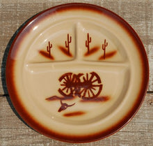 Load image into Gallery viewer, Vintage Tepco Broken Wagon Wheel China Divided Plate