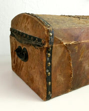 Load image into Gallery viewer, Antique Document Box Studded with Initials "E.A.D." HD195