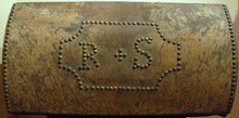 Load image into Gallery viewer, Vintage Studded Document Box with Initials R&S