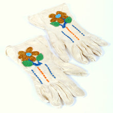 Load image into Gallery viewer, Vintage Native American Indian Beaded Buckskin Gloves N119