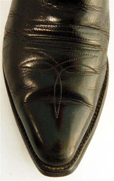 Texas Boot Company Black Western Boots VTG 50 main image 4