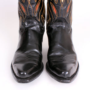 Vintage Black Acme Men's sz 10 Cowboy Boots