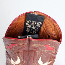 Load image into Gallery viewer, STOLEN 6/21/24 Vintage Brown Petite Women's Westex Boot Co. Cowboy Boots