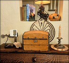 Load image into Gallery viewer, Vintage Camelback Document Box Leather Bound