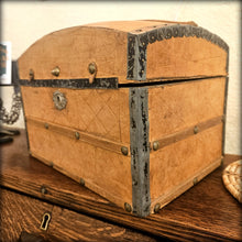 Load image into Gallery viewer, Vintage Camelback Document Box Leather Bound