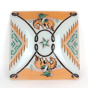 Vintage Glass Ceiling Light Cover in Cowboy Theme