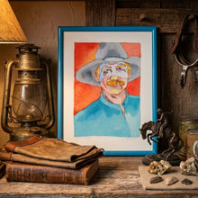 Load image into Gallery viewer, Cowboy Watercolor Original Painting by Linda Lucy Lunde