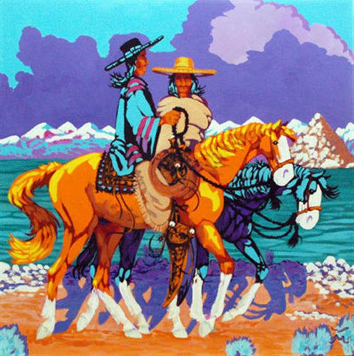 Native American Original Western Art by Dan Howard