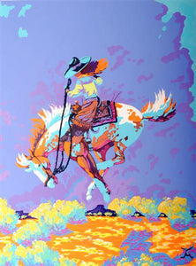 Original Cowgirl Western Art Painting by Dan Howard