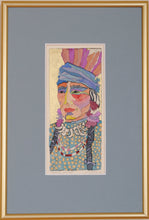 Load image into Gallery viewer, Framed Watercolor Native American Portrait by Linda Lucy Lunde