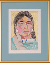 Load image into Gallery viewer, Native American Portrait Watercolor Original by Linda Lucy Lunde