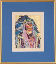 Load image into Gallery viewer, Indian Chief Original Art Painting by Linda Lucy Lunde