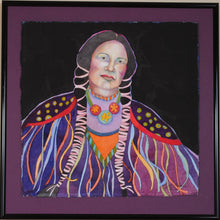 Load image into Gallery viewer, Native American Watercolor Portrait by Linda Lucy Lunde