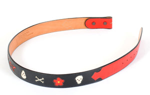 Handmade Custom Leather Belt sz 38-1/2"