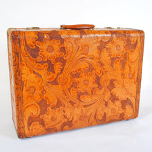 Load image into Gallery viewer, Vintage Suitcase in Tooled Leather
