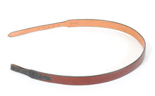 Load image into Gallery viewer, Handmade Belt Western Style in Brown Leather with Ostrich Ends sz 45&quot; BE113