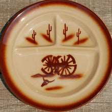 Load image into Gallery viewer, Tepco Broken Wagon Wheel China Divided Plate