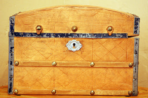 Vintage Camelback Document Box Leather Bound