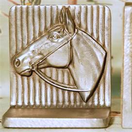 Silver Horse Vintage Bookends HD192