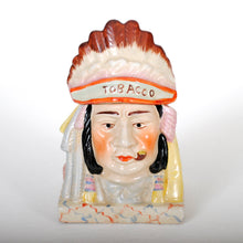 Load image into Gallery viewer, Vintage Tobacciana Humidor as Indian Chief