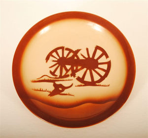 Vintage Tepco China Broken Wagon Wheel Plate
