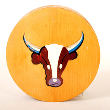 Load image into Gallery viewer, Vintage Hamburger Press with Steer Head Detail