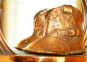 Vintage Mirror Bronzed Cowboy Boot Sconce