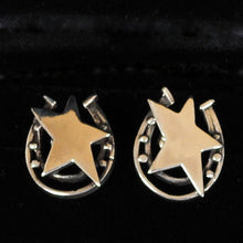 Load image into Gallery viewer, Sterling Silver Earrings with Star &amp; Horseshoe JOA105