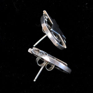 Sterling Silver Earrings with Star & Horseshoe JOA105