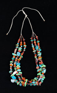 Navajo Jewelry "Treasure" Beaded Necklace JPN100