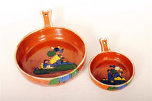 Load image into Gallery viewer, Vintage Mexican Serving Pots Redware Pottery 2 pcs