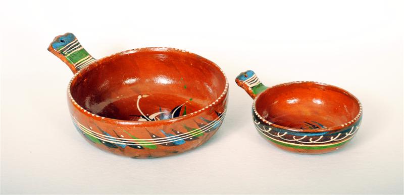 Vintage Mexican Pans Redware Pottery