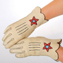 Load image into Gallery viewer, Vintage Beaded Gloves Native American Made