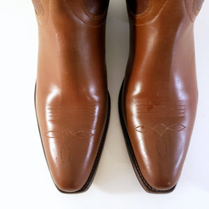 Vintage Goding Two-Tone Brown Men's Cowboy Boots