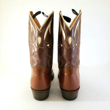 Load image into Gallery viewer, Vintage Goding Two-Tone Brown Men&#39;s Cowboy Boots