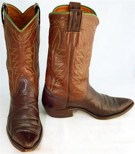 Vintage Boots Mens Brown Nocona sz 10D