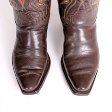Load image into Gallery viewer, Vintage Brown Acme Men&#39;s sz 8 D Cowboy Boots